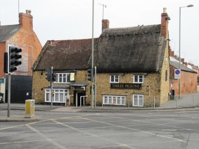The Three Pigeons pub at the junction of North Bar and Southam Road, Banbury